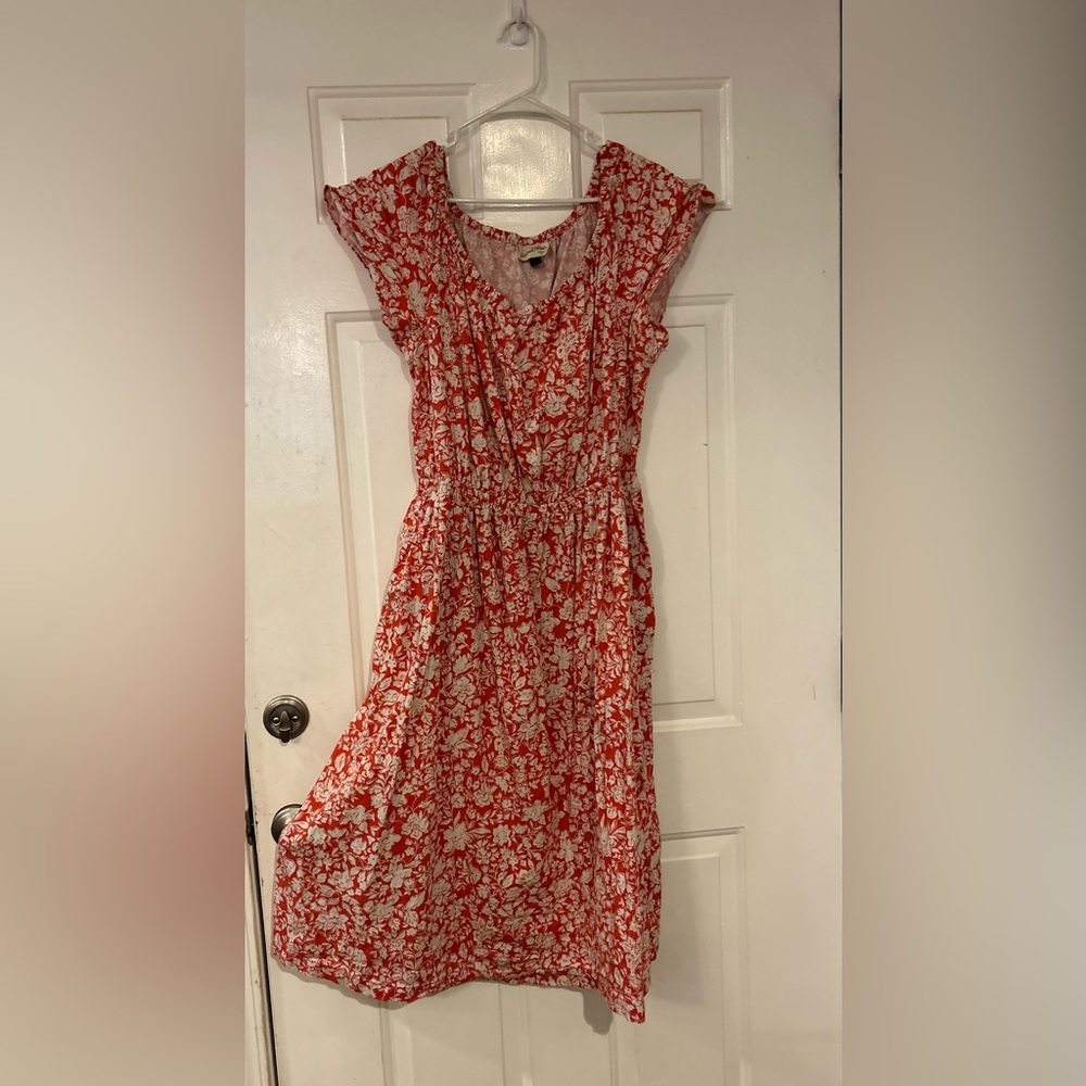 Pink floral dress